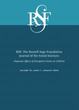 RSF: The Russell Sage Foundation Journal of the Social Sciences: 10 (1)