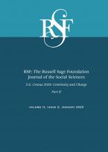 RSF: The Russell Sage Foundation Journal of the Social Sciences: 11 (2)