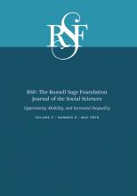 RSF: The Russell Sage Foundation Journal of the Social Sciences: 2 (2)