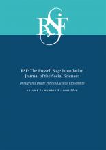 RSF: The Russell Sage Foundation Journal of the Social Sciences: 2 (3)