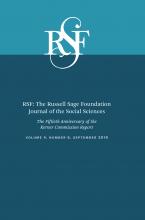 RSF: The Russell Sage Foundation Journal of the Social Sciences: 4 (6)