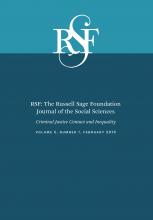 RSF: The Russell Sage Foundation Journal of the Social Sciences: 5 (1)