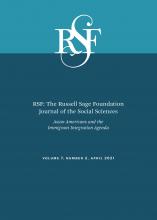 RSF: The Russell Sage Foundation Journal of the Social Sciences: 7 (2)