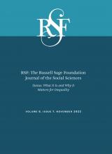 RSF: The Russell Sage Foundation Journal of the Social Sciences: 8 (7)