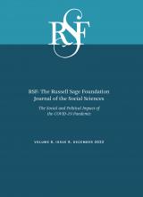 RSF: The Russell Sage Foundation Journal of the Social Sciences: 8 (8)