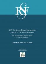 RSF: The Russell Sage Foundation Journal of the Social Sciences: 9 (3)